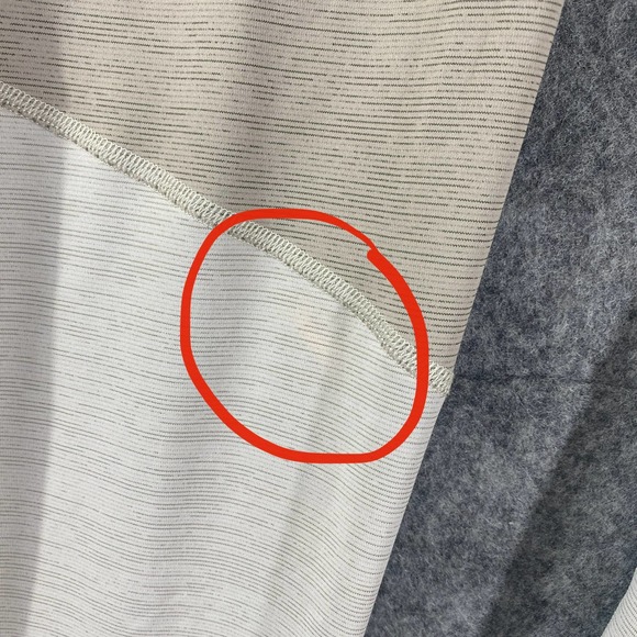 Outdoor Voices Leggings Medium Beige 2-Tone High Rise Cropped Capri Knee Cap - Picture 12 of 12